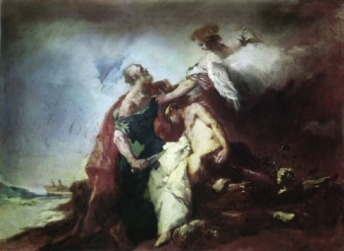 Sacrifice of Isaac  Antonio Guardi Poster Print - Item # VARSAL900111016