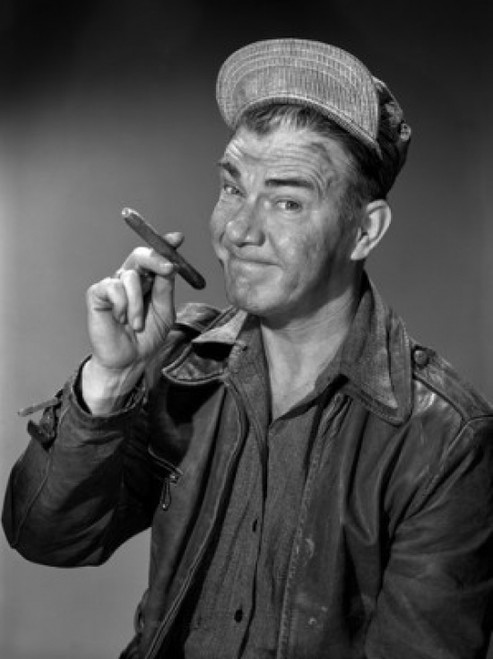 Studio portrait of man smoking cigar Poster Print - Item # VARSAL2556693