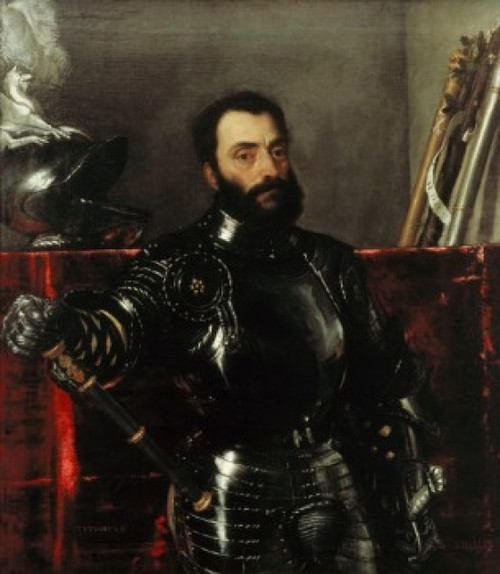 Portrait of Francesco Maria della Rovere  Duke of Urbino  1536-38  Titian  Oil on canvas  Galleria Degli Uffizi  Florence  Italy Poster Print - Item # VARSAL263693