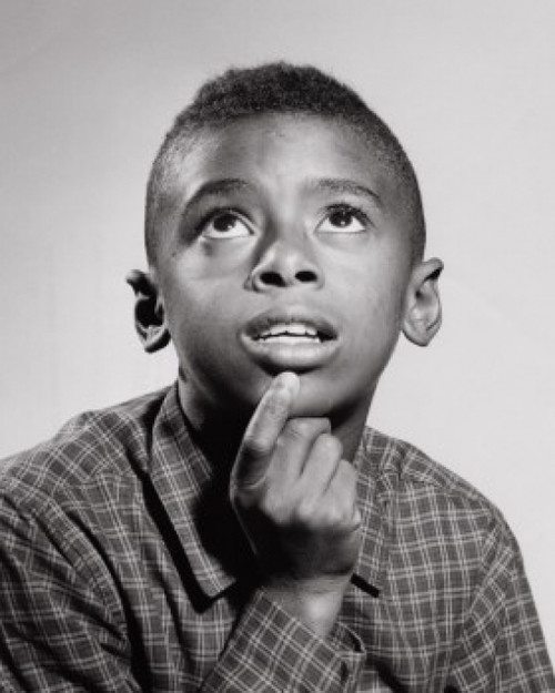 Close-up of a boy looking up Poster Print - Item # VARSAL25513421