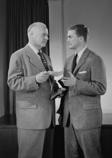 Two businessmen talking Poster Print - Item # VARSAL255419000