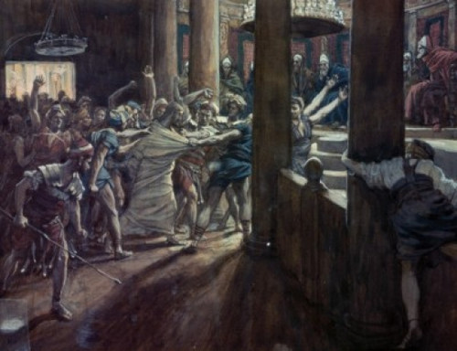 Jesus Taken Before Annas  James Tissot Poster Print - Item # VARSAL9999243