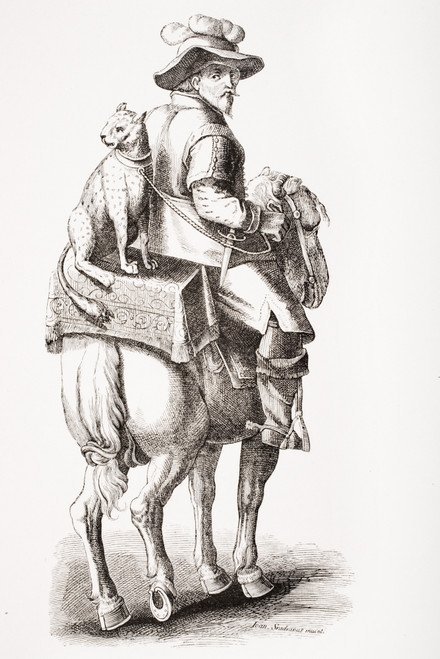 Hunting With The Leopard. From A 16Th Century Picture By Jean Stradan PosterPrint - Item # VARDPI1857833