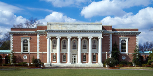 Facade of a library, Lilly Library, Indiana University, Bloomington, Indiana, USA Poster Print - Item # VARPPI58562