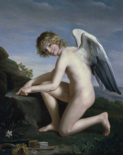 Cupid Sharpening his Arrows     Jules Joseph Lefebvre   Musee des Beaux-Arts  Rouen    Poster Print - Item # VARSAL11581052