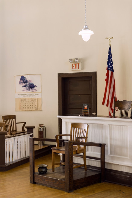 Courtroom of the Old Monroe County Courthouse, Monroeville, Monroe County, Alabama, USA Poster Print - Item # VARPPI169622