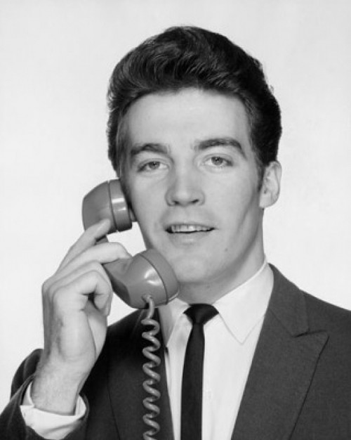 Young businessman using telephone Poster Print - Item # VARSAL25548243