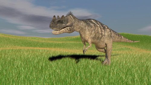 Ceratosaurus hunting in prehistoric grasslands Poster Print - Item # VARPSTKVA600029P