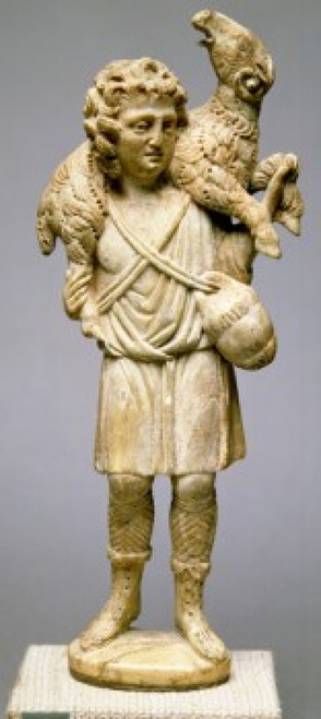 Christ as the Good Shepherd by Italian unknown artist  Ivory Poster Print - Item # VARSAL11582664