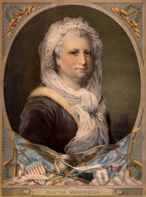 Martha Washington  Wife of the 1st President of the United States  American History  Artist Unknown Poster Print - Item # VARSAL900131661