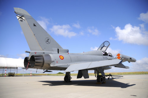 Eurofighter EF2000 Typhoon of the Spanish Air Force taken at Moron Air Base, Spain Poster Print - Item # VARPSTRCN100288M