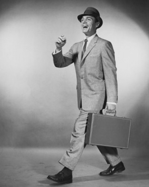 Businessman carrying briefcase Poster Print - Item # VARSAL25548133