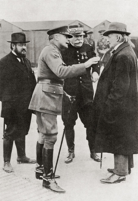 British And French Leaders During World War One. From Left To Right, M. Albert Thomas, Sir Douglas Haig, General Joffre And Mr. Lloyd George. From The Year 1916 Illustrated. PosterPrint - Item # VARDPI2222034
