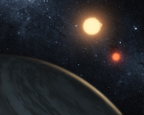 Artist's concept illustrating Kepler-16b Poster Print - Item # VARPSTSTK203821S