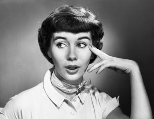 Close-up of a young woman looking sideways Poster Print - Item # VARSAL25510804B