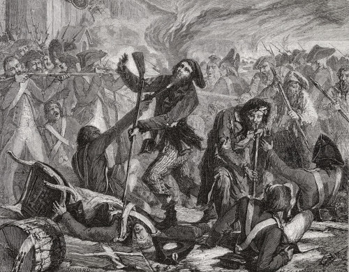 Massacre Of The Swiss, 10Th August 1792. Engraved By Jonnard After De La Charlerie. From Histoire De La Revolution Francaise By Louis Blanc. PosterPrint - Item # VARDPI1858160
