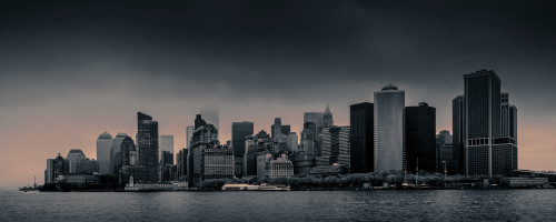 Skylines at the waterfront, New York City, New York State, USA Poster Print - Item # VARPPI169370