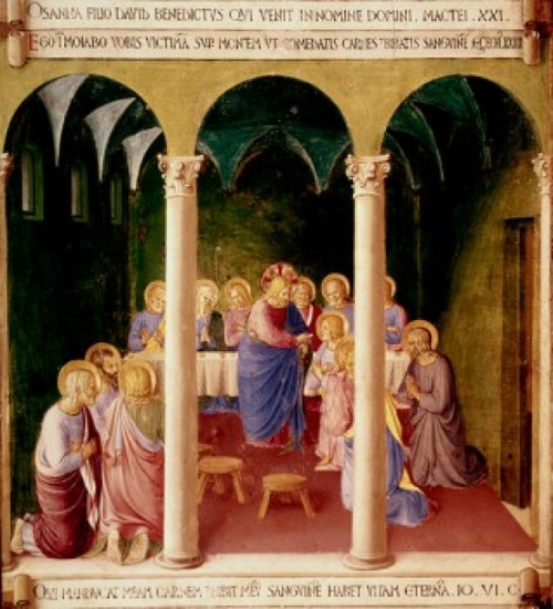 Communion Of The Apostles 1438-1445 Fra Angelico Fresco Museo di San Marco  Florence  Italy Poster Print - Item # VARSAL3815398577