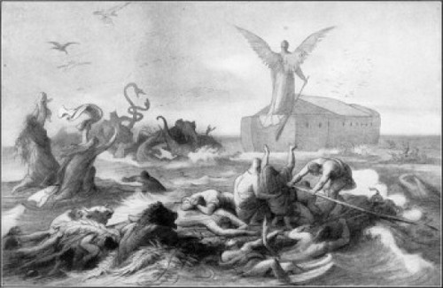 The Flood  Wilhelm von Kaulbach  Engraving Poster Print - Item # VARSAL9001161