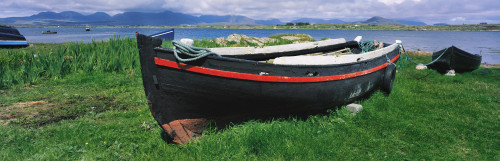 Roundstone, Connemara, Co Galway, Ireland; Currach On The Shore PosterPrint - Item # VARDPI1804676