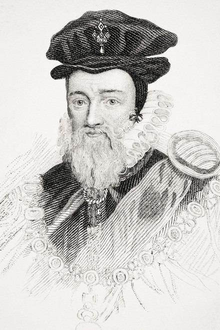 William Cecil 1St Baron Of Burghley 1520-1598 English Statesman From Old England's Worthies By Lord Brougham And Others Published London Circa 1880's PosterPrint - Item # VARDPI1855361