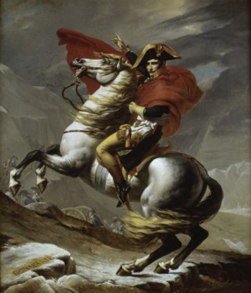The First Consul Crossing the Alps   1800  Jacques-Louis David  Musee du Louvre  Paris Poster Print - Item # VARSAL11581155
