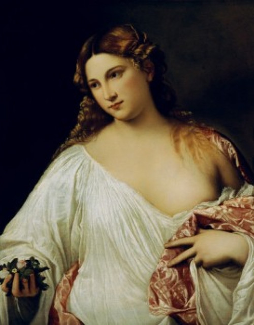 Flora   Titian    Galleria degli Uffizi  Florence  Poster Print