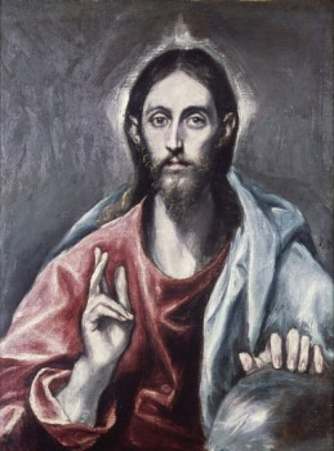 Savior of the World  El Greco  Oil on Canvas Poster Print