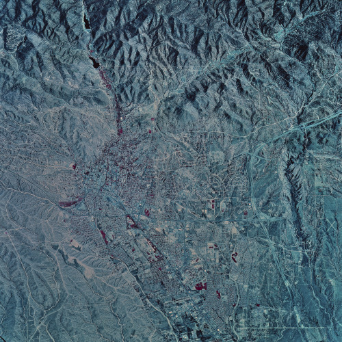 Satellite view of Santa Fe, New Mexico Poster Print - Item # VARPSTSTK200338S