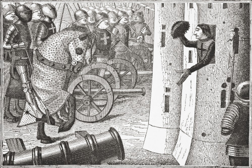 How Jean Duc D'alan?on Took The Said Town Of Alan?on. After A Miniature From The 15Th Century Manuscript Vigiles De Charles Vii. From Science And Literature In The Middle Ages By Paul Lacroix Published London 1878 PosterPrint - Item # VARDPI1862909
