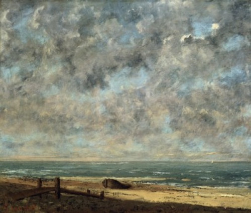 The Sea  Gustave Courbet  Musee des Beaux-Arts  Caen  France Poster Print - Item # VARSAL1158893