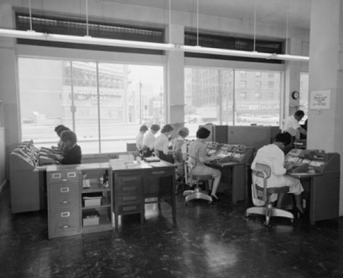 Office workers typing Poster Print - Item # VARSAL2551795