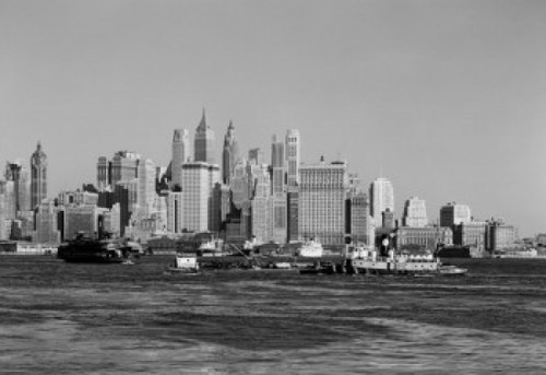 USA  New York State  New York City  Lower Manhattan skyline from Jersey side Poster Print - Item # VARSAL255419991