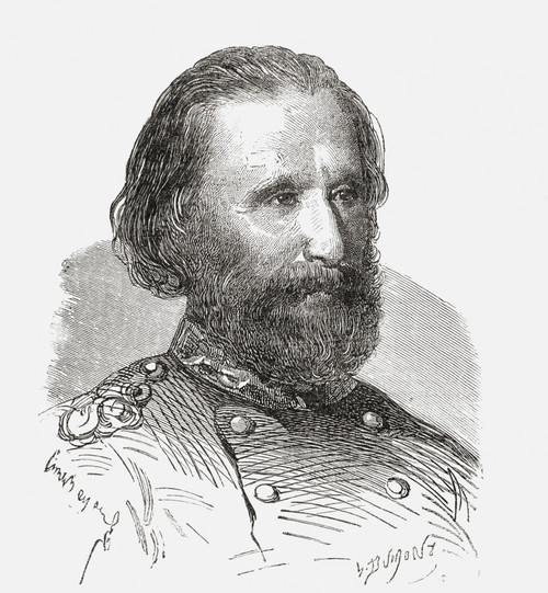 Giuseppe Garibaldi, 1807 To 1882. 19Th Century Italian Military And Political Figure. From Societes Secretes, Les Francs Ma PosterPrint - Item # VARDPI1958564