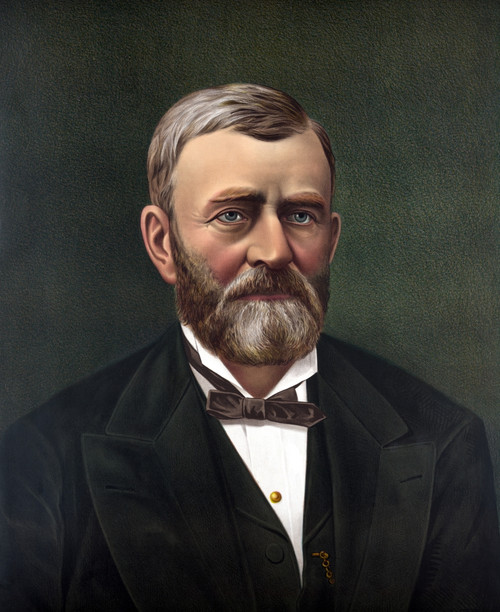 Digitally restored color portrait of President Ulysses S. Grant Poster Print - Item # VARPSTJPA100922M