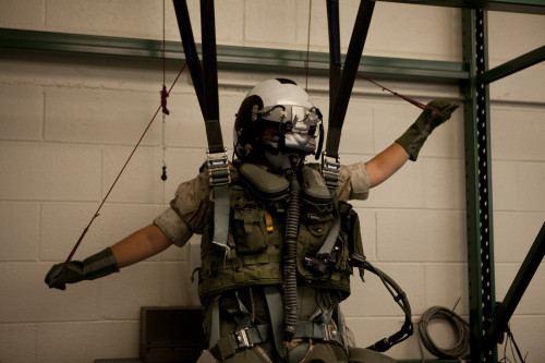 A U.S. Marine training in the virtual parachute trainer Poster Print - Item # VARPSTSTK104378M