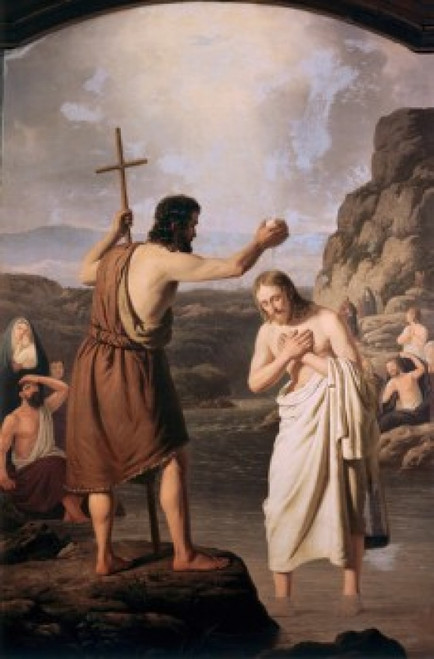 Baptism of Jesus  Johan Peter Raadsig Poster Print - Item # VARSAL9007228