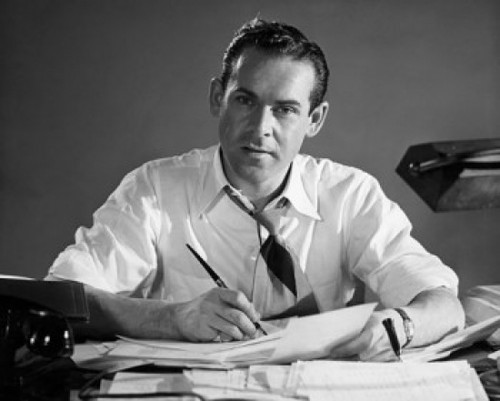 Portrait of a businessman doing paperwork Poster Print - Item # VARSAL2553092