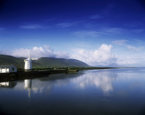 Reflection Of A Traditional Windmill In A River, Blennerville Windmill, Tralee, County Kerry, Republic Of Ireland PosterPrint - Item # VARDPI1798499