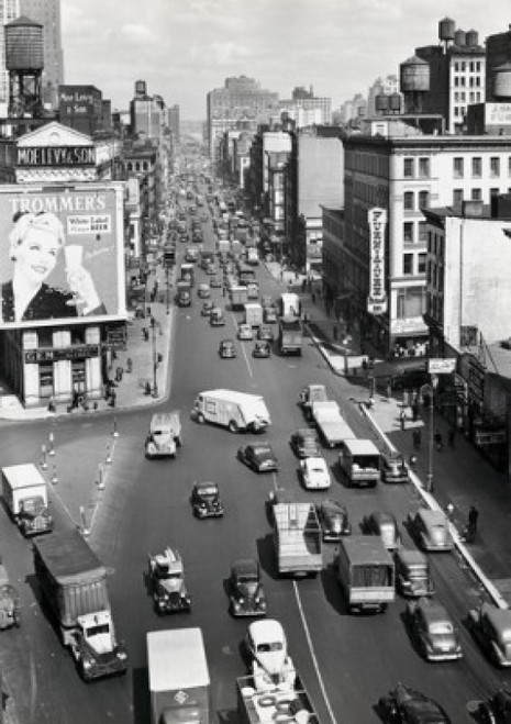 USA  New York State  New York City  Manhattan  traffic in Canal Street Poster Print - Item # VARSAL2558837