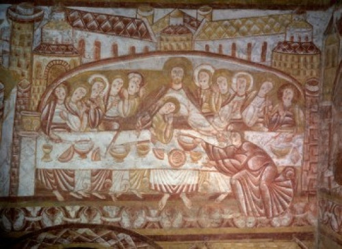 The Last Supper by artist unknown   fresco   12th century Poster Print - Item # VARSAL11582451