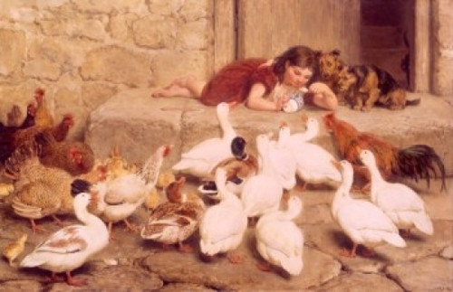 The Last Spoon by Briton Riviere   Poster Print - Item # VARSAL9003270