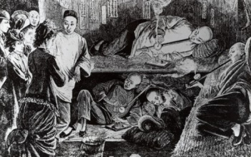 Tourists Visiting The Opium Dens In Chinatown  San Francisco  Artist Unknown Poster Print - Item # VARSAL995103345