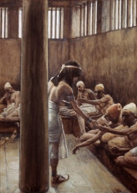 Joseph Distributes Bread in Prison  James J. Tissot  Jewish Museum  New York City Poster Print - Item # VARSAL9999959