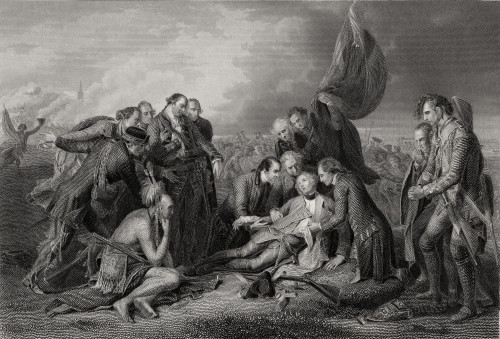 The Death Of General Wolfe At The Battle Of Quebec 1759 General James Wolfe 1727-1759 British General From A 19Th Century Print Engraved By S Smith After B West PosterPrint - Item # VARDPI1857810