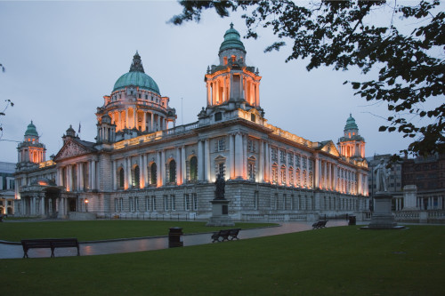 City Hall Illuminated; Belfast, County Antrim, Ireland PosterPrint - Item # VARDPI1920338