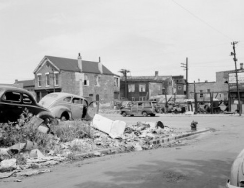 USA  Illinois  Chicago  junk yard in suburban area Poster Print - Item # VARSAL255418923