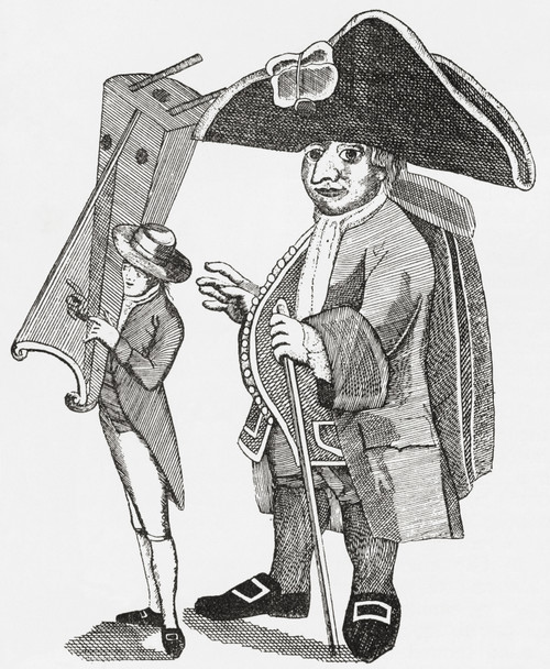 Basilio Huaylas Aka Peruvian Giant, The Tallest Man In Peru. This Is Only Known Image Of Him, Originally Published 1805. From The Strand Magazine Published 1894. PosterPrint - Item # VARDPI2220492
