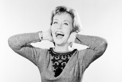 Close-up of a young woman laughing with her hands on her ears Poster Print - Item # VARSAL25510983