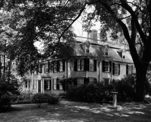 Trees near a house  Dorothy Quincy House  Built in 1636  Quincy  Massachusetts  USA Poster Print - Item # VARSAL25544885